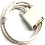 Mini DP Male to DVI Male Cable 6' White