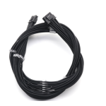 PCI-e 5.0 12VHPWR PSU Sleeved Cable 600W 12+4 Pin to 12+4 Pin M/M 16AWG 27.5in Black