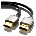 Slim 8K ULTRA High Speed HDMI Cable with EthernetGold Plated6ftBlack