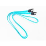 SATA3 6Gbit/s Cable w/Metal Latch M/M 36in BlueStraight to Straight