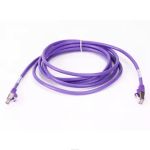 STP Cat6a Patch 26AWG Cable 10 Gigabit RJ45 5ft Purple