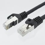 STP Cat6a Patch 26AWG Cable 10 Gigabit RJ45 5' Black