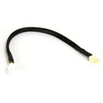 Black Sleeved 3-Pin Fan Power Extension CableBlack Sleeved 3-Pin  Fan Power Extension Cable M/F 8in