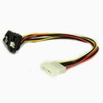 Molex to Right Angle SATA Y Spliter Power AdapterMolex to Right Angle SATA Y Spliter Power Adapter 8in