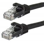 CAT5e Straight Patch 350MHz Network Cable 1' BLACK 