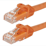 CAT5e Straight Patch 350MHz Network Cable 1'Orange