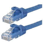 CAT6 Straight Patch 550MHz UTP 24AWG Cable 10ft Blue