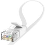 Cat6 Flat Patch 32AWG Cable 3ft White