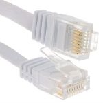 Cat6 Flat Patch 32AWG Cable 14ft White