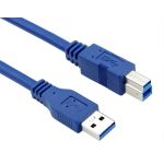 USB 3.0 Cable AM/BM 1.5' Blue