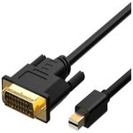 Mini DP Male to DVI Male Cable 6' Black