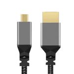 HDMI to Micro HDMI Cable 4K@60Hz 12inch Grey