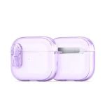 PECL Series Airpods 4 (2024) Protective Case Cover  w/ Switch Button Transparent Purple