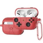 AirPods 3 Silicon Case Cover (2021) w/ Keychain Gaming Design Style Red