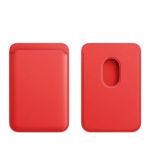 iPhone Leather Wallet Case with MagSafe Red