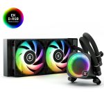 EKWB 3831109851678 EK-Nucleus AIO CR240 Lux D-RGB 240mm Liquid CPU Cooler 2x 120mm D-RGB Fans Intel/AMD Supported