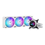 ASUS ROG Strix LC III 360 ARGB White Edition AIO CPU liquid cooler with 360deg rotatable water block Asetek new Gen7 v2 pump