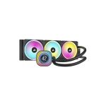 Corsair CW-9061008-WW iCUE LINK H150i LCD LiquidCPU Cooler 360mm Radiator with QX120 RGB Fans Customizable LCD Screen Intel/AMD