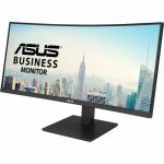 ASUS VA34VCPSN 34in Docking Monitor3440 x 1440 1500R Curvature Frameless USB-C PD 65W RJ45 USB Hub