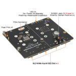 Geekworm X1011 PCIe to Four M.2 NVMe SSD Board for Raspberry Pi 5