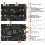 Geekworm X1200 2-Cell 18650 5.1V 5A UPS HAT for Raspberry Pi 5