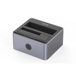 Unitek Y-3027GY01-US USB-C 12V 3A 10Gbps to Dual Bay SATA Docking Station with Offline Clone Space Grey