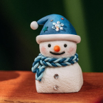 Creative Christmas Snowman Keycap Blue