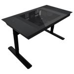 Lian Li DK07X Motorized Standing Desk Gaming Case Dual System Black height adjustable desk