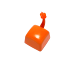 Cartoon Artisan Keycap Orange