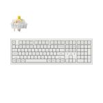 Keychron K10P-P4 K10 Pro QMK/VIA Wireless MechanicMechanical Keyboard White Fully Assembled (Hot-Swappable) RGB Backlight K Pro