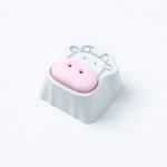 Keychron AT-15 Cute Cows Aluminum Alloy ArtisanKeycap 1u White