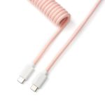 Keychron Cab-15 Coiled Aviator CableStraight Light Pink