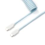 Keychron Cab-19 Coiled Aviator CableStraight Light Blue