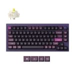 Keychron Q1M-V4 Q1 Max QMK/VIA Wireless CustomMechanical Keyboard Fully Assembled Knob Purple Gateron Jupiter Banana Switches