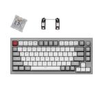 Keychron Q1-N5 Q1 QMK Custom Mechanical Keyboard Version 2 Fully Assembled Knob Silver Grey A Gateron Phantom Silver Switches