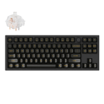 Keychron Q3-M12Z Q3 QMK Custom Mechanical Keyboard Fully Assembled Knob (Special Edition) Transparent Black Kailh Clione Limacina