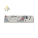 Keychron Q6M-P4S Q6 Max QMK/VIA Wireless CustomMechanical Keyboard Fully Assembled Knob (Side-Printed Keycaps) Shell White