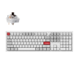 Keychron Q6P-P3 Q6 Pro QMK/VIA Wireless CustomMechanical Keyboard Fully Assembled Knob Shell White Keychron K Pro