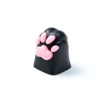 Keychron AT-4 Silicone Kitty Paw Artisan KeycapAluminum Alloy 1u Black