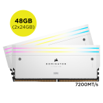 Corsair CMP48GX5M2X7200C36W DOMINATOR TITANIUM48GB 2x24GB DDR5 Memory Kit 7200MT/s 36-46-46-116 OC PMIC XMP 3.0 RGB LED 1.4V