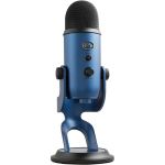 Blue Yeti Wired Condenser Microphone - Stereo - 20 Hz to 20 kHz - Cardioid  Bi-directional  Omni-directional - Desktop  Stand Mountable  Side-address - USB