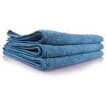 Microfiber Clean Cloths 3 Pack Blue12x12 Inches