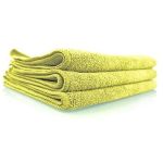 Microfiber Clean Cloths 3 Pack Yellow12x12 Inch