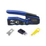 RJ45 Pass Through Crimper with Blade Set