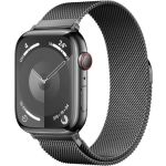 Stainless Steel Milanis Band for Apple Watch 42/44/45/49mm Black