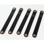 Magnetic Snap Silicone Cable Ties (5PCS) 130*15*1.5mm Black