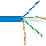 UTP CAT6 500MHz Full Copper UL-CM rated 1000' Blue 23AWG