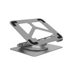 Unitek D1109A 360Deg Rotating Laptop Stand w/ Hub (2*USB3.0 + HDMI2.0 + Gigabit Ethernet + PD100W) Silver