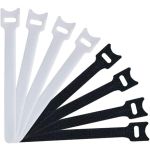 Cable Ties 12x150mm 25pcs each of Black/White;50pcs 6in