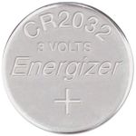 Energizer 3V Lithium CR2032 2-pack Coin Battery